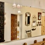اسم المنتج:مرآة حائط عرضية معتمة بإطار شرقي محفور (Large Horizontal Oriental Wall Mirror)