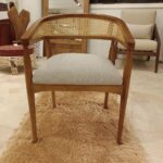 كرسي طعام دنماركي من الخشب الطبيعي بدون خيزران (Minimalist Scandinavian Solid Wood Chair) (نسخة)